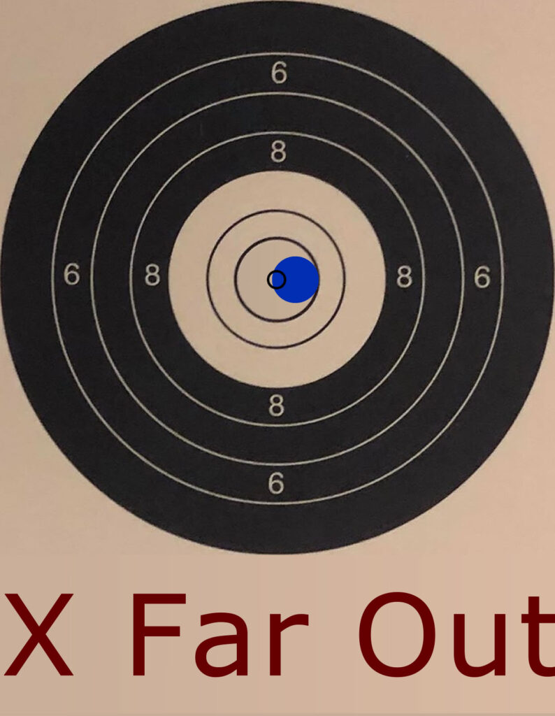 NSRA Benchrest Scoring - X Far Out - .177 ONLY